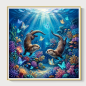 Preview: Diamond Painting Verspielte Otter